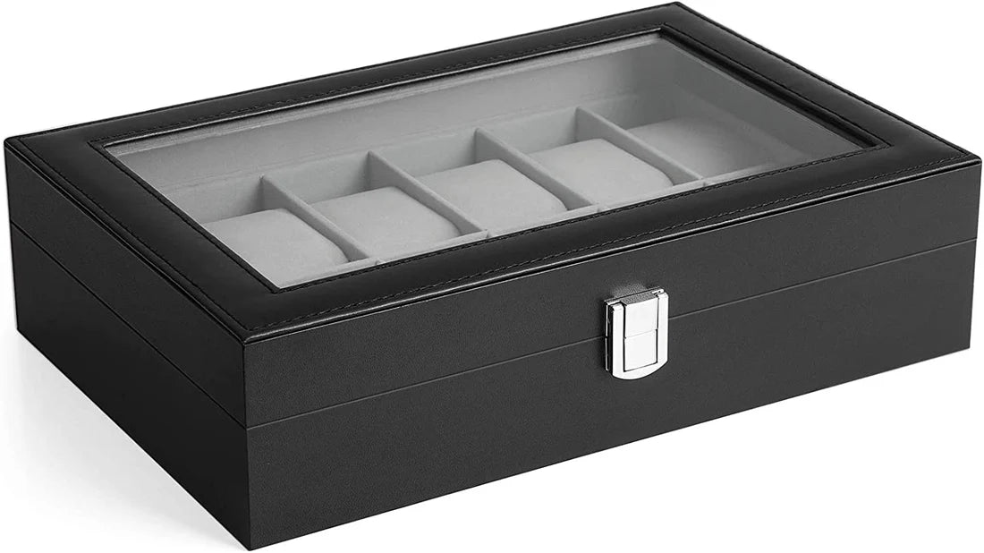 Premium 12-Slot Watch Box โ Elegance Meets Organization