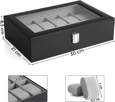 Premium 12-Slot Watch Box – Elegance Meets Organization
